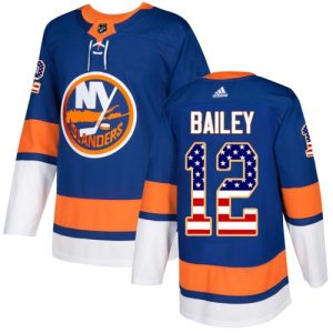 Kinder New York Islanders Eishockey Trikot Josh Bailey #12 Authentic Königsblau USA Flag Fashion